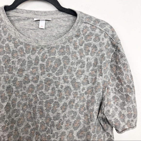 Colsie Womens Leopard Lounge Crop Top - Picture 3 of 7